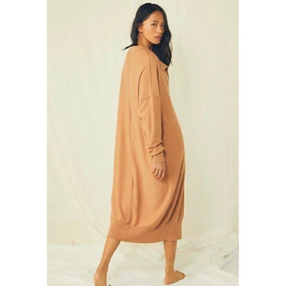 NWT WE THE FREE PEOPLE THE LUXE POLO SWEATER DRESS - Picture 2 of 3
